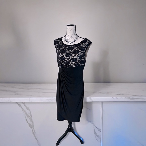 connected apparel Dresses & Skirts - Connected Black Sleeveless Dress Size 12